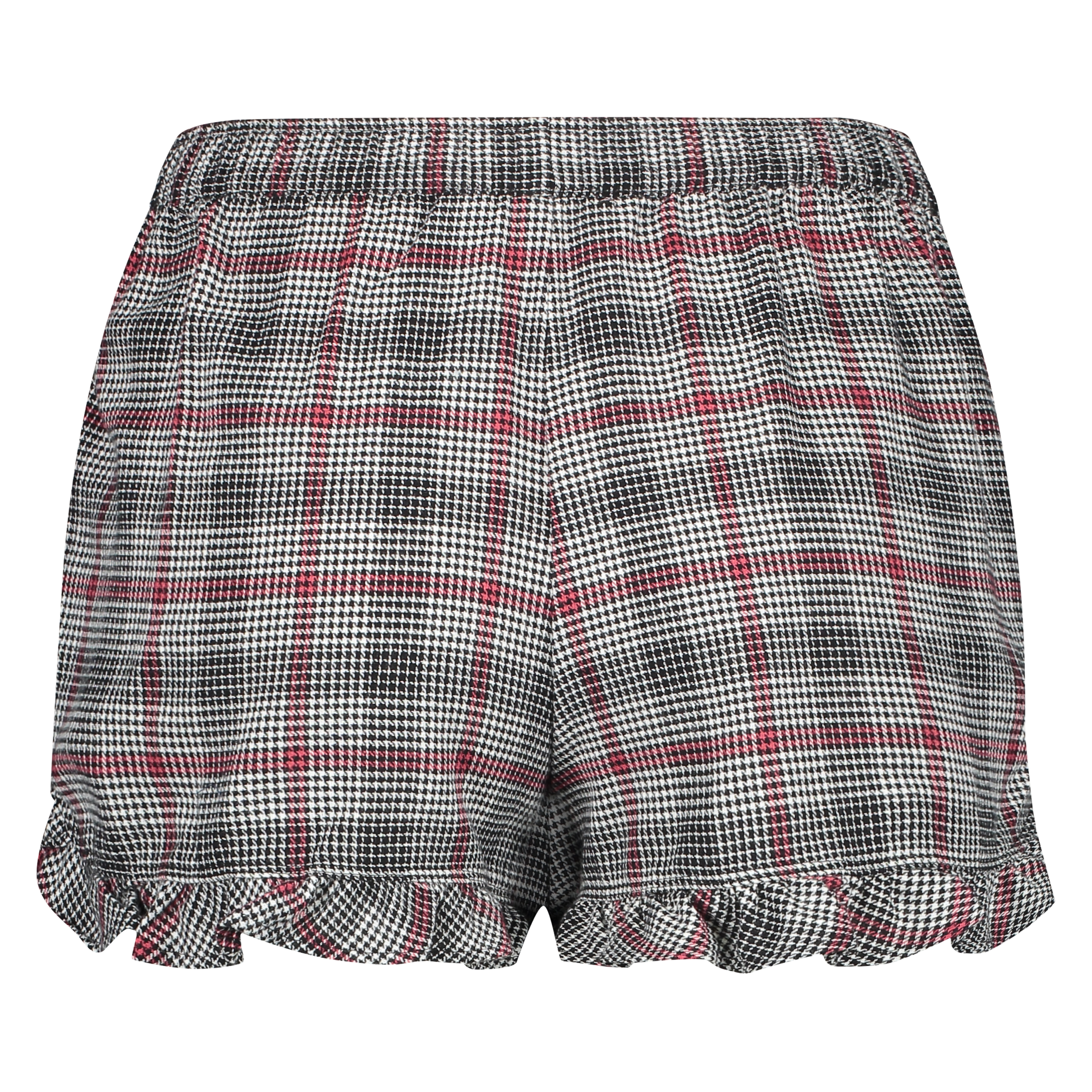 Twill Check pysjamasshorts, Gr&aring;, main