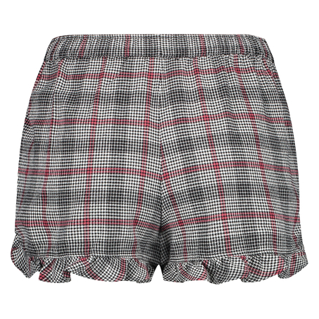 Twill Check pysjamasshorts, Gr&aring;