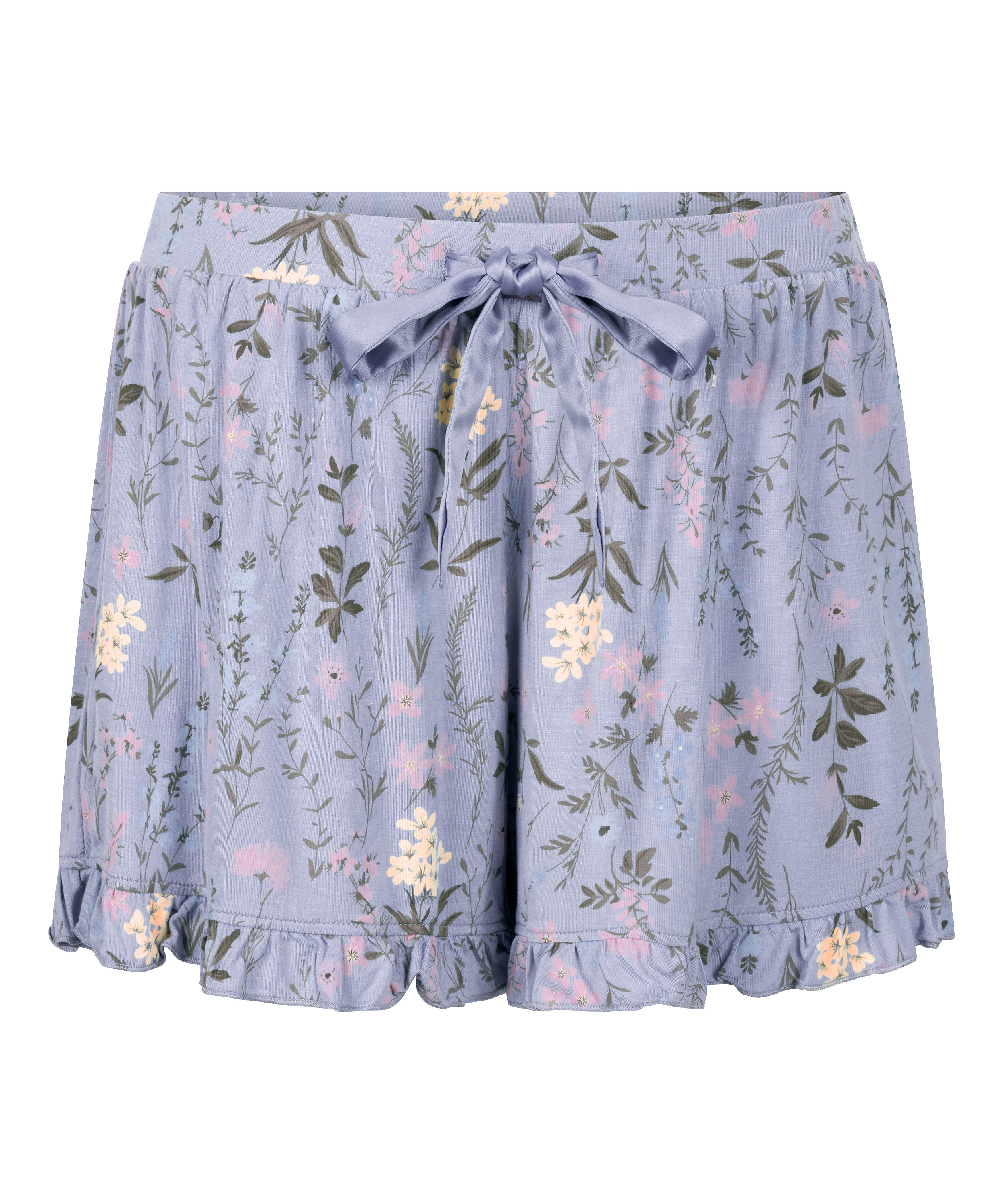 Jersey Ruffled Shorts, Lilla, main