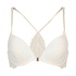 Miley polstret push-up-BH med bøyle, Hvit