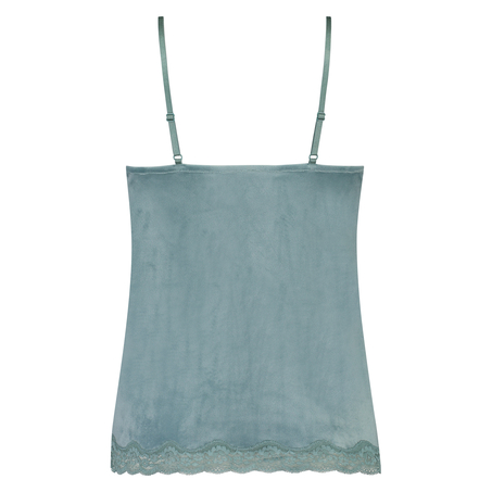 Cami-topp Velours Lace, Grønn