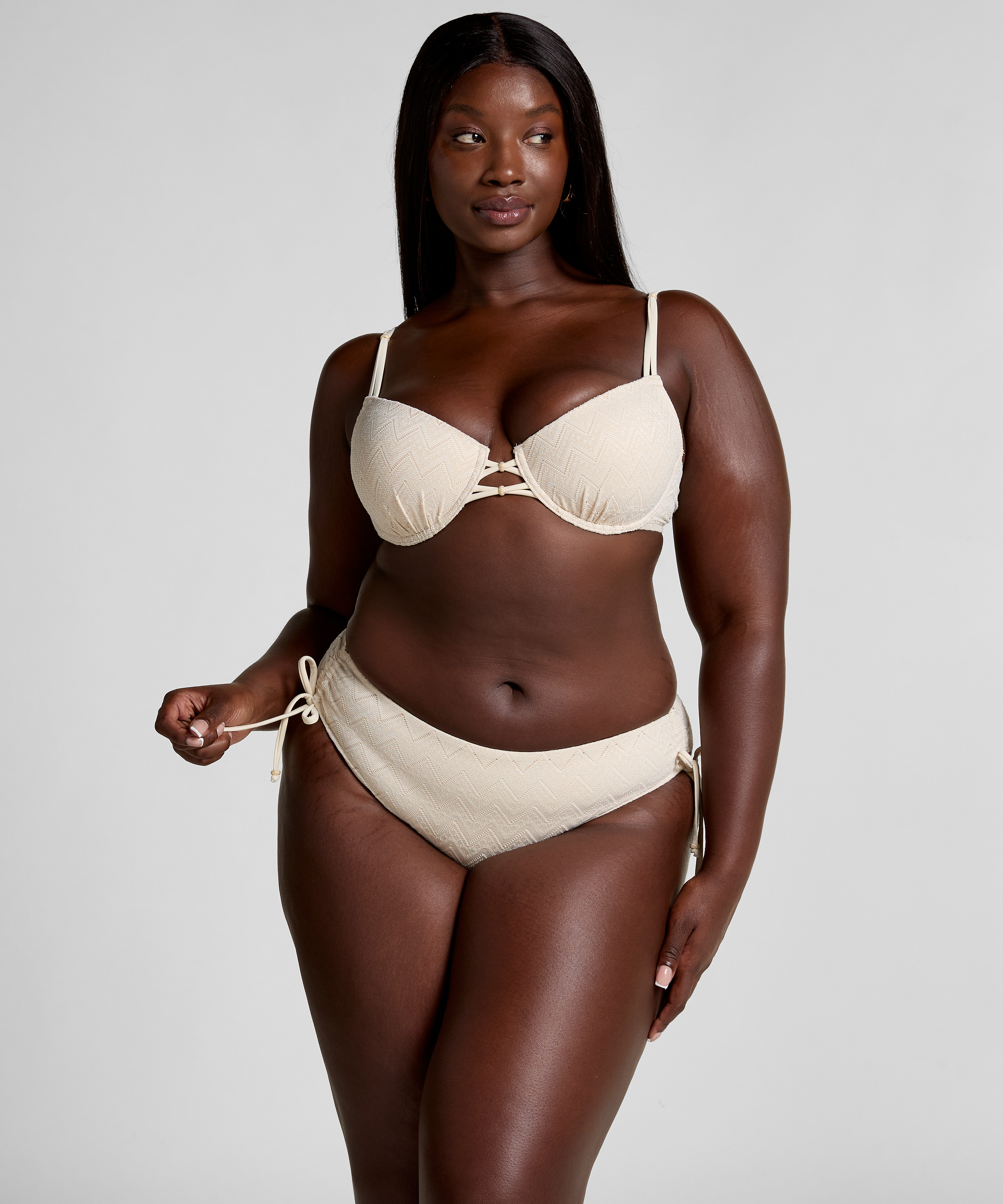 Crochet Bikini Top, Hvit, main