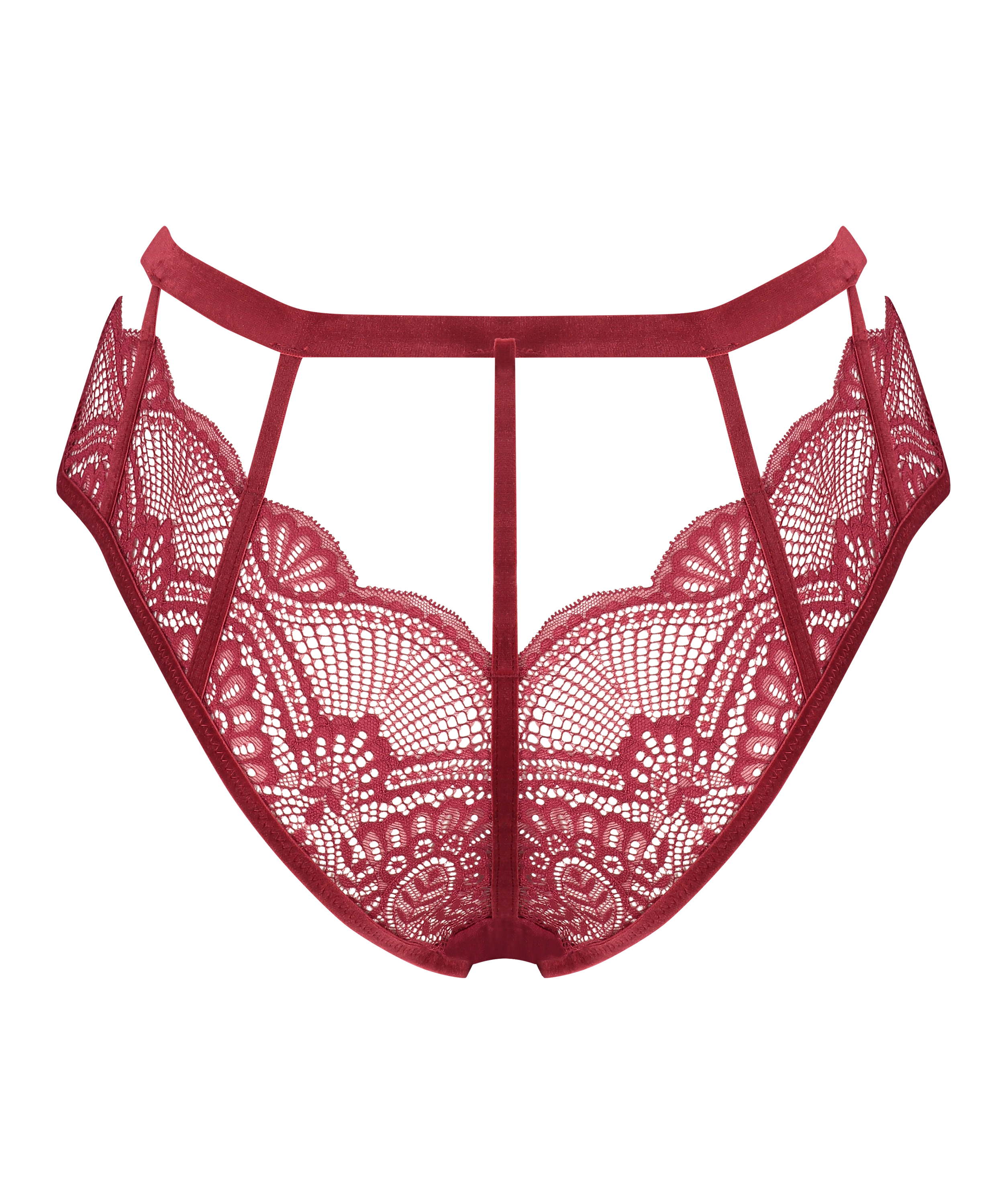 Blondie brasiliansk truse med åpen skritt, Rød, main