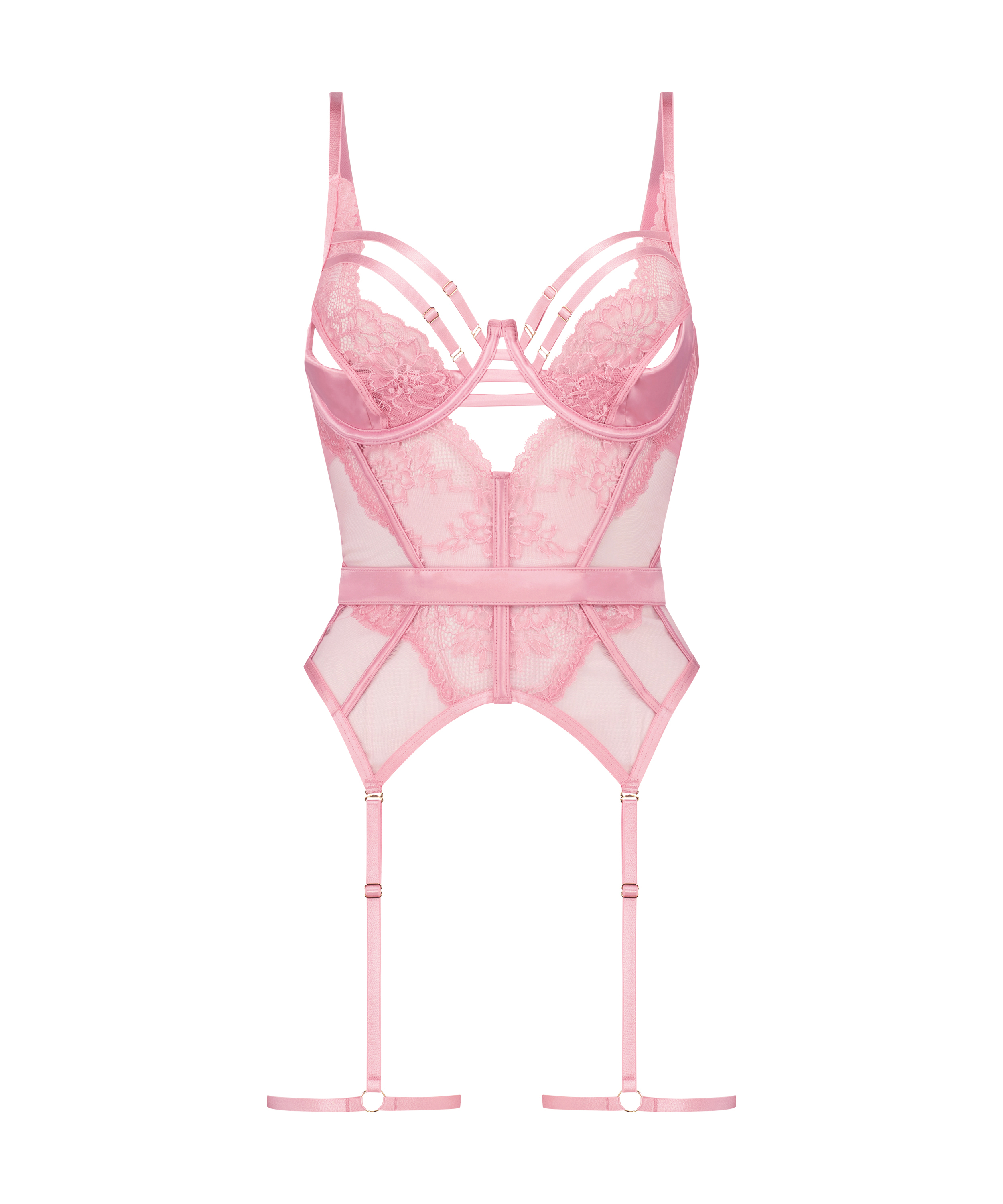 Roxanne bustier, Rosa, main