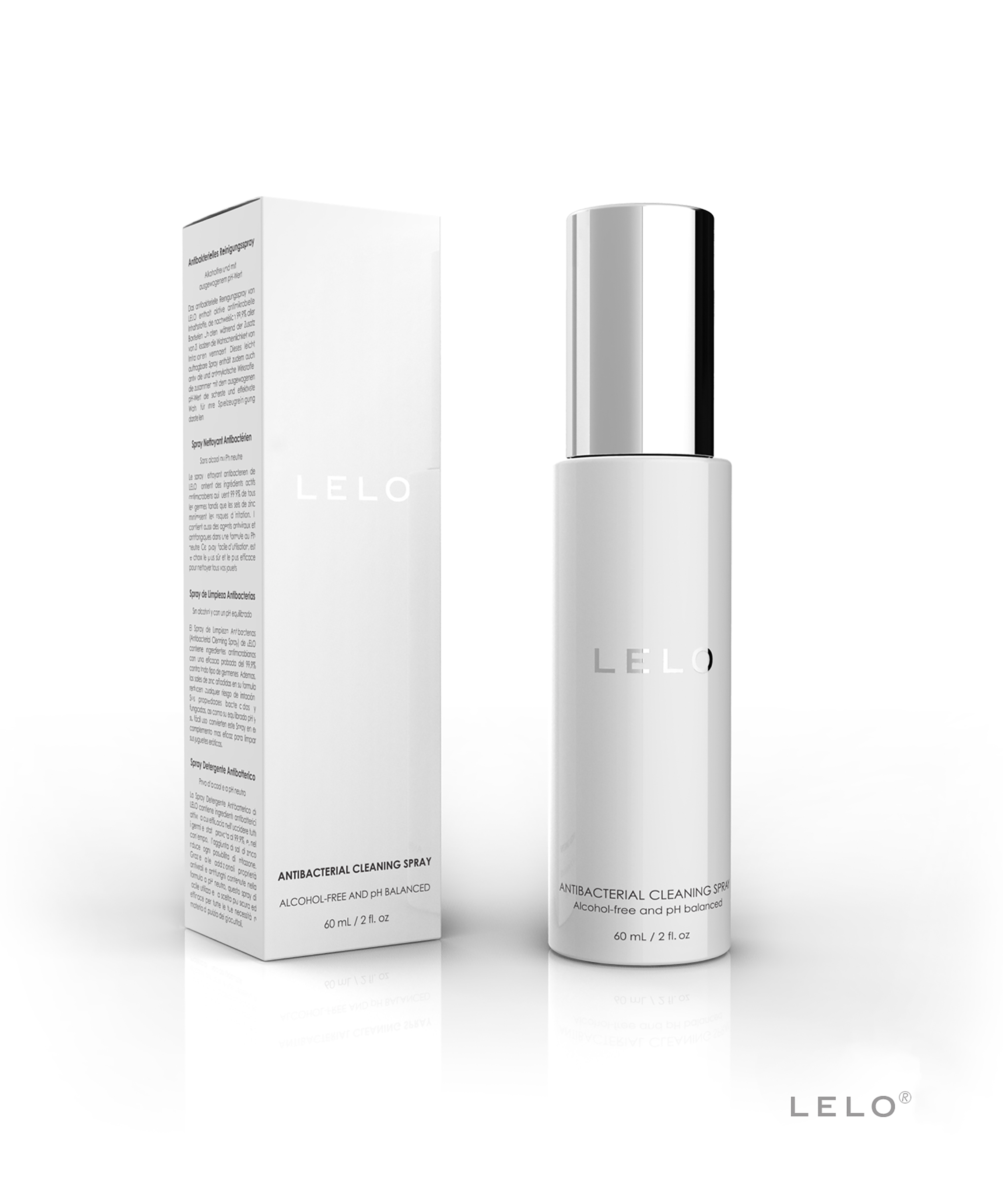 LELO Premium Cleaning Spray 60 ML, Hvit, main