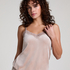 Cami-topp Velours Lace, Beige