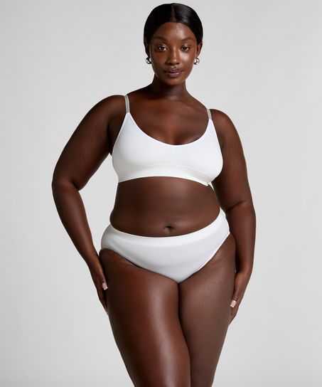 Dide Triangel-bralette, Hvit