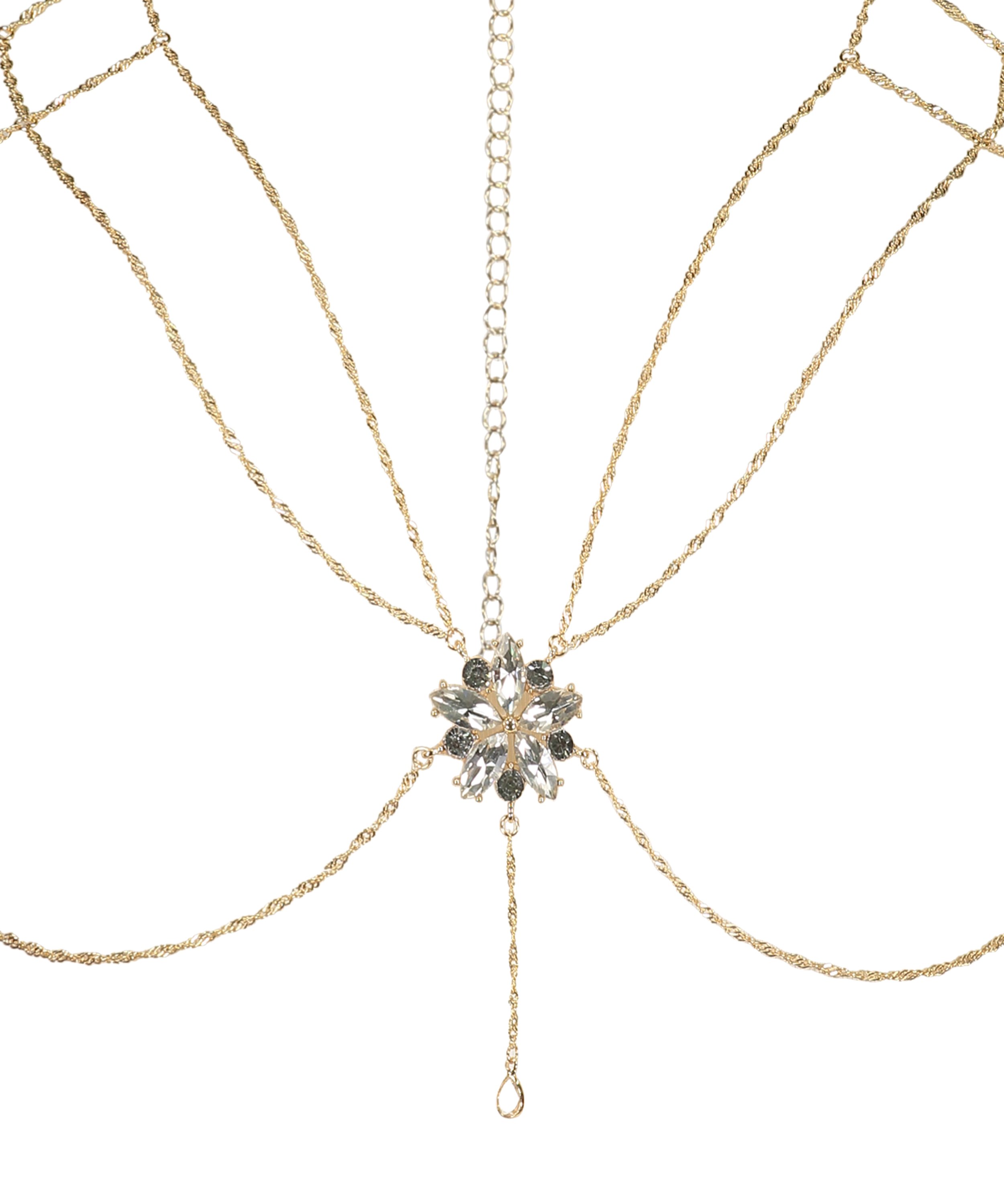 Chain Top Bralette, Gul, main