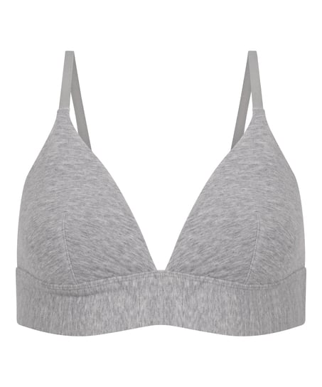 Bralette i bomull, Gr&aring;