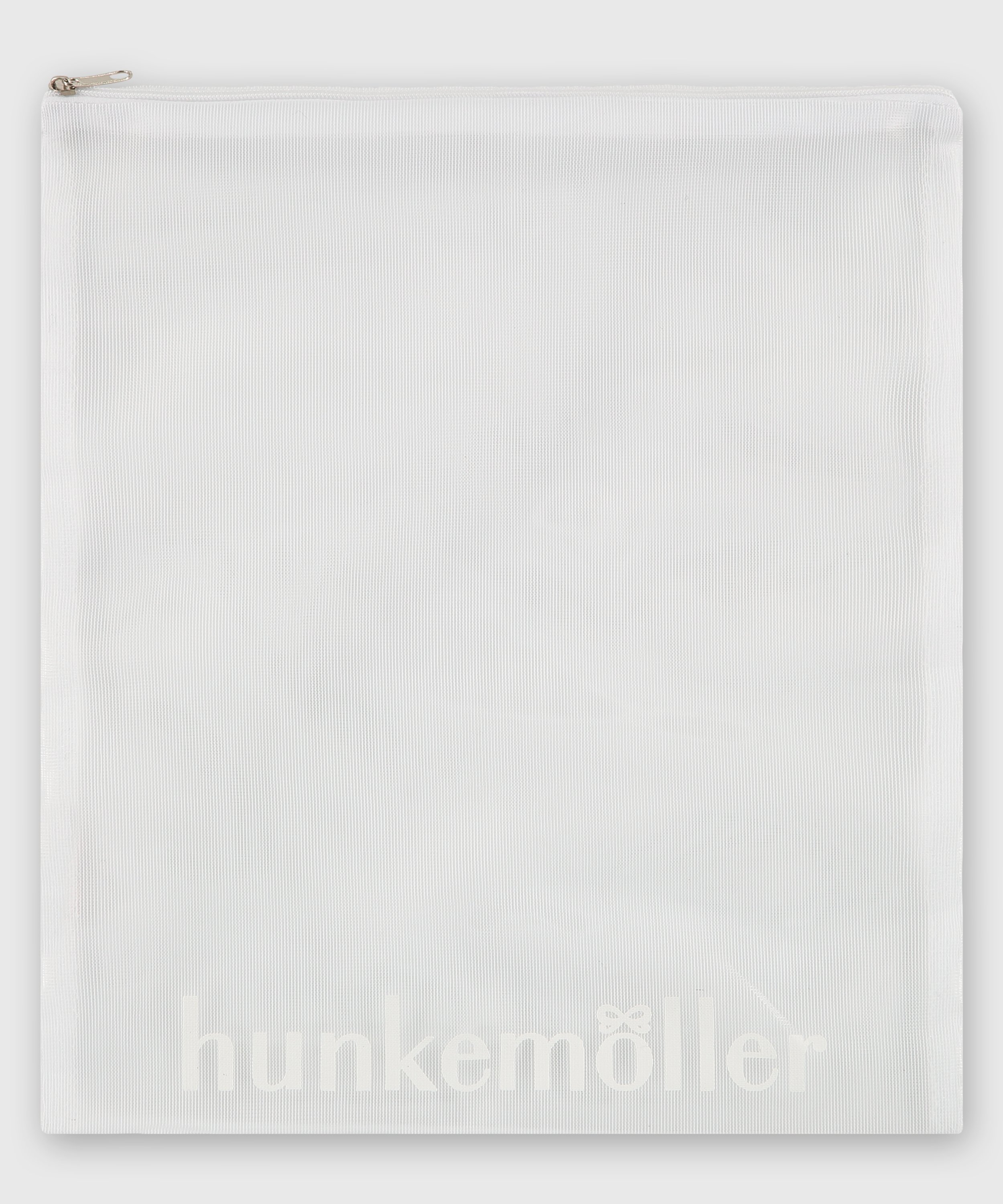 Vaskepose med glidelås, Hvit, main