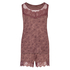 Pyjamas kort singlet-sett, Rosa