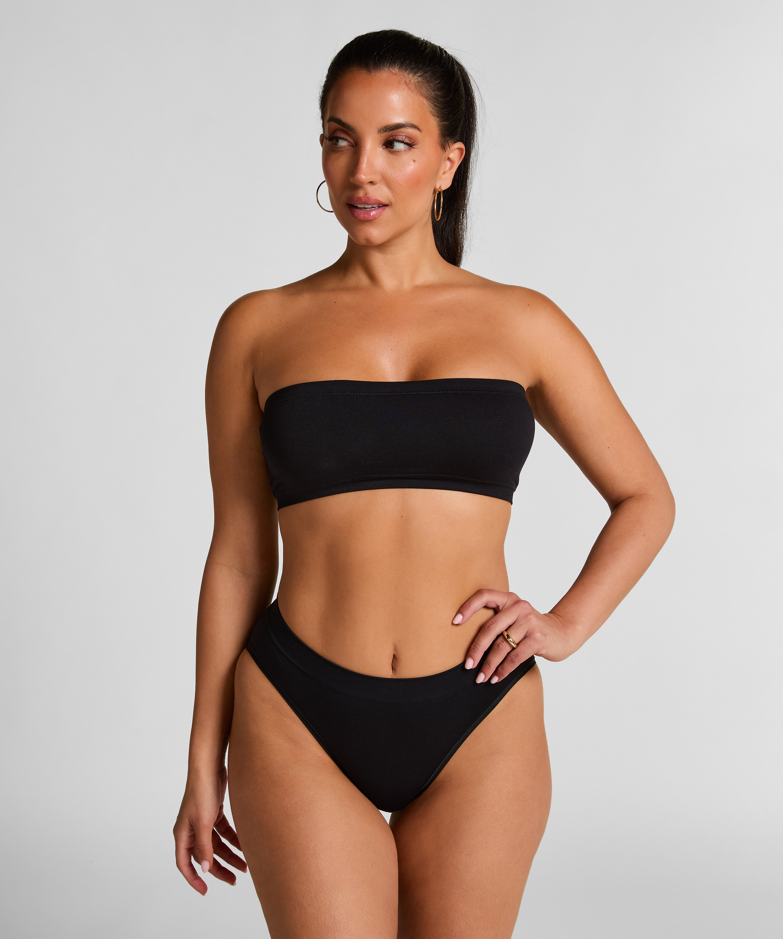 Dide High Knickers, Svart, main