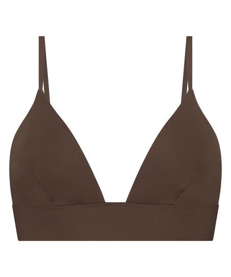 Triangle Bralette Smooth, Brun