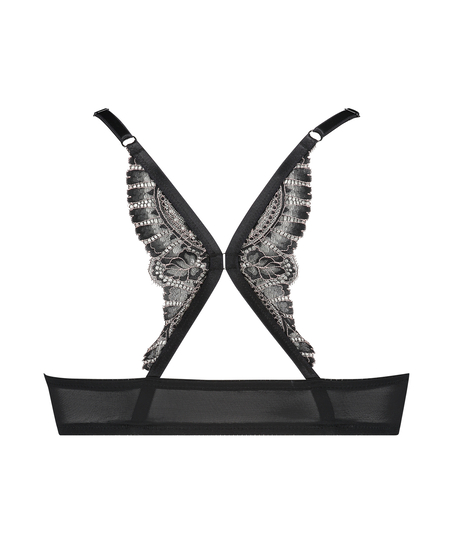 Coco polstret pushup-BH med spiler, Svart