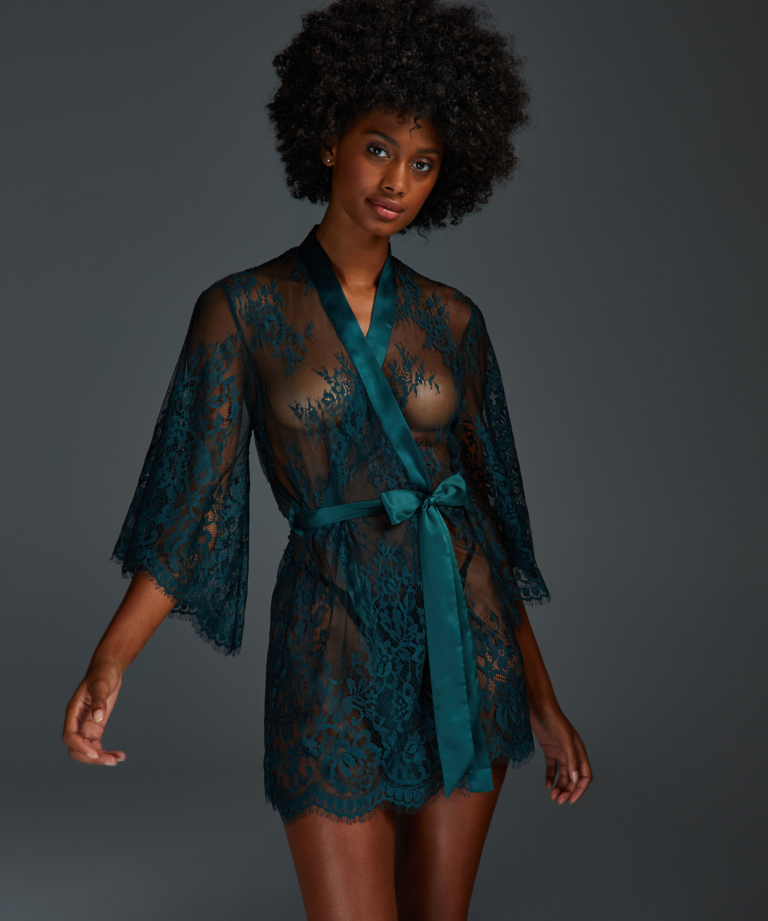 Kimono Lace Isabelle, Gr&oslash;nn, main
