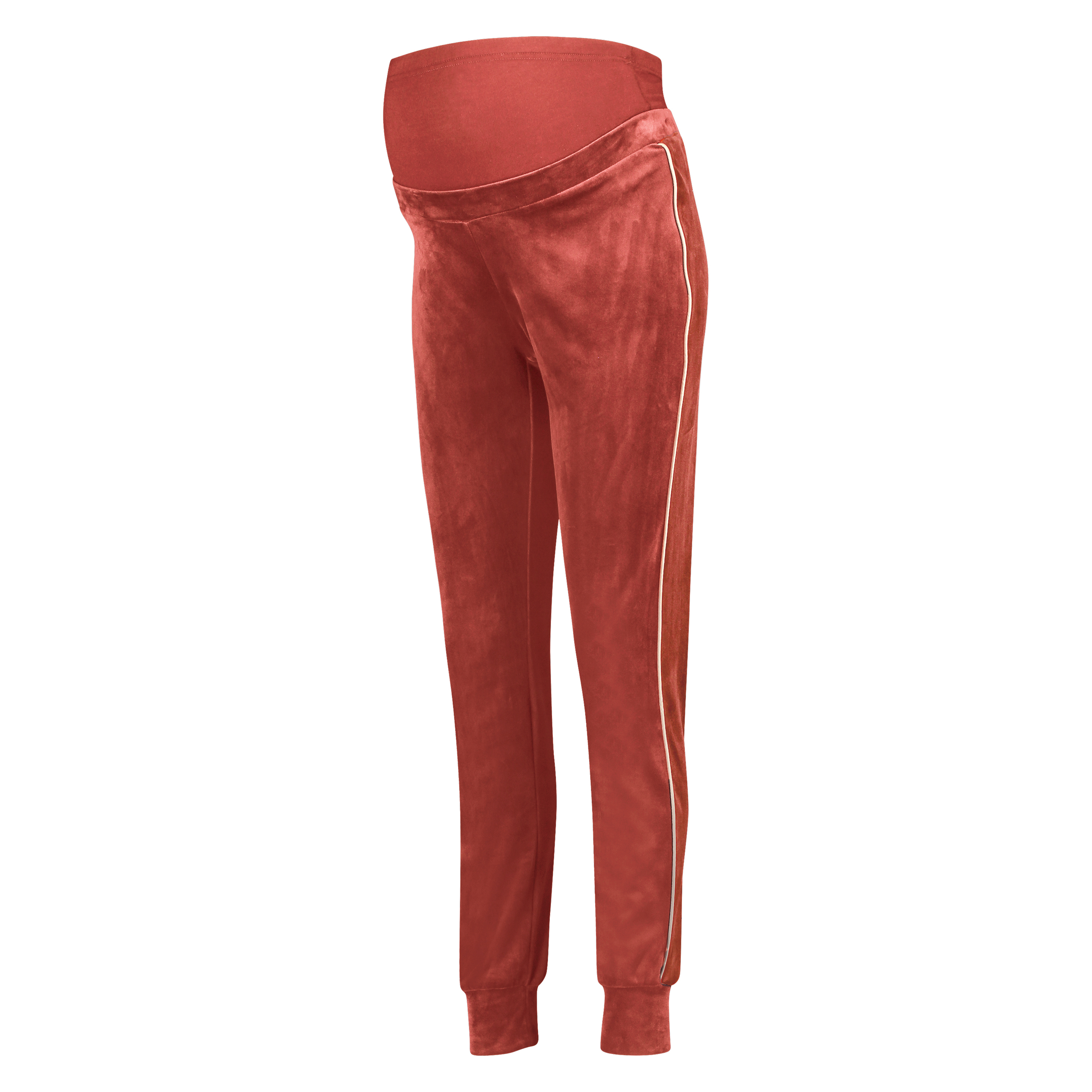 Velvet Maternity Jogging Pants, Rosa, main