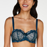 Latrice Padded Strapless Underwired Bra, Blå