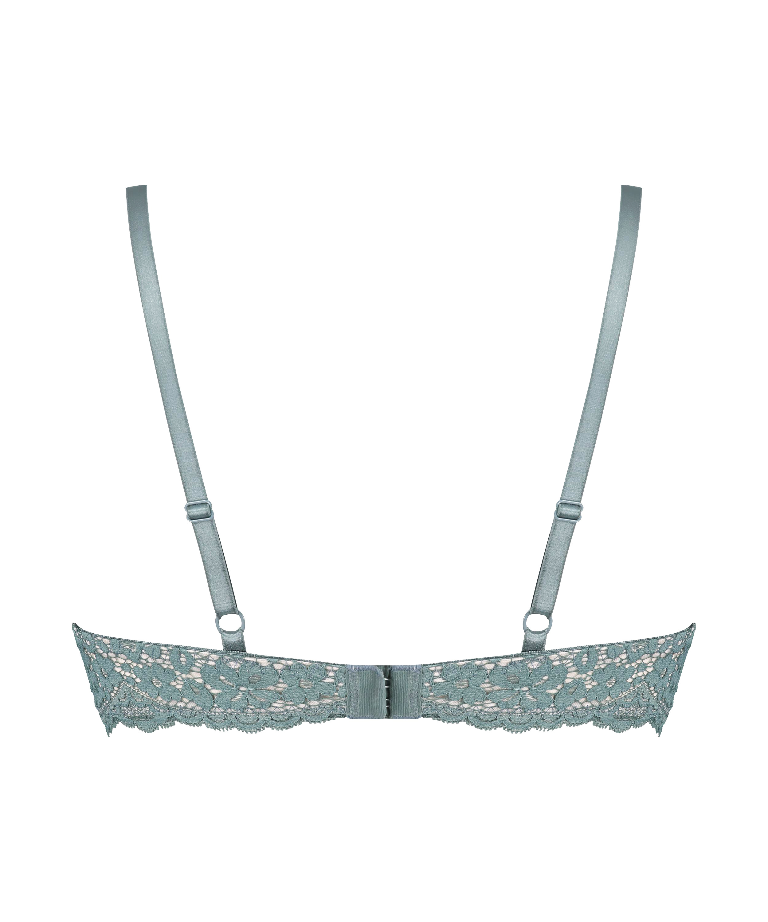 Rose polstret pushup-BH med spiler, Gr&oslash;nn, main