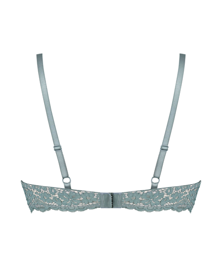 Rose polstret pushup-BH med spiler, Gr&oslash;nn