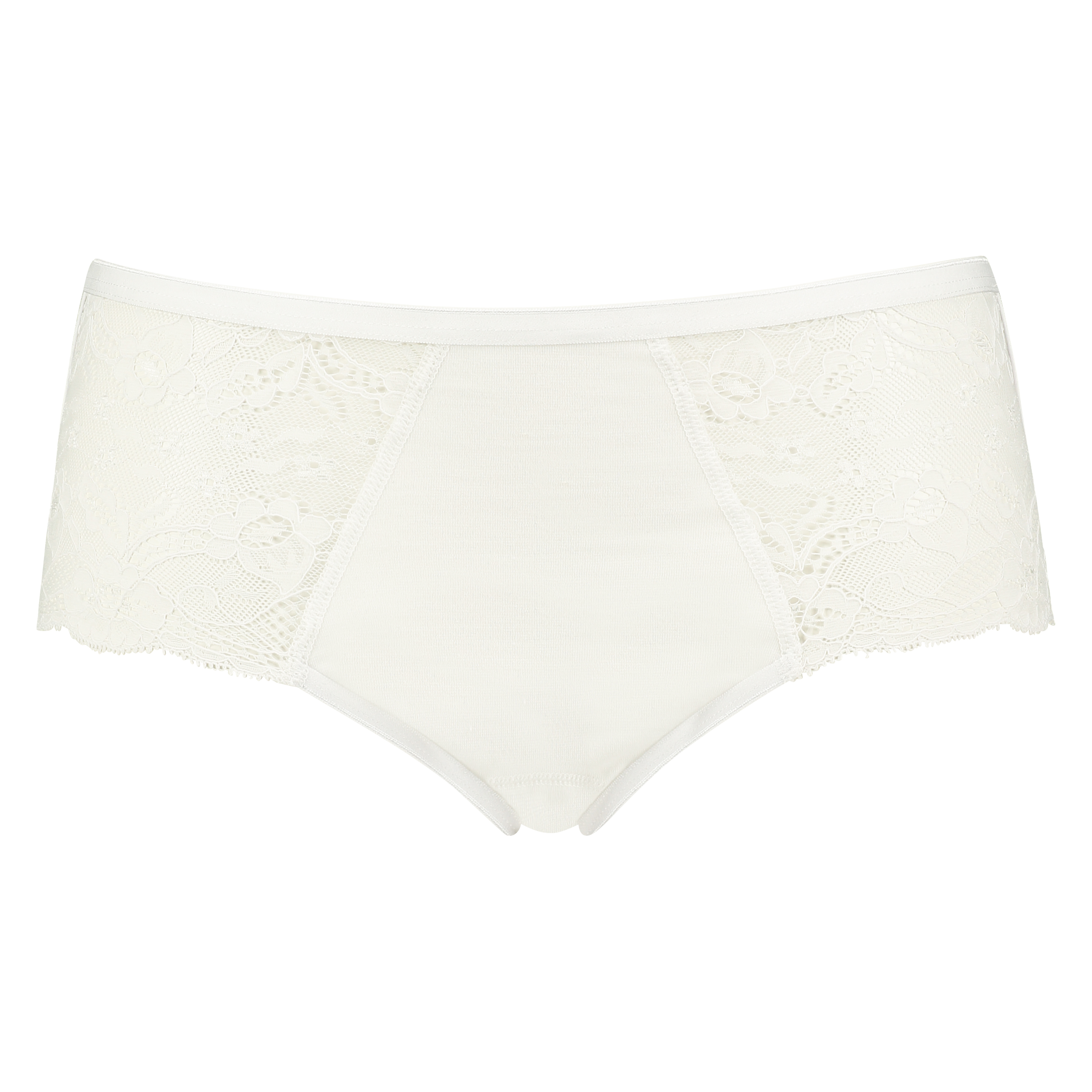 Supersliptruse Lace Midi, Hvit, main