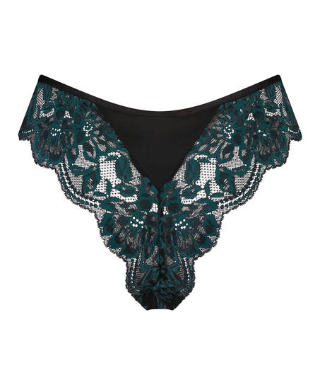 Brasilianske truser med høy skjæring Leona, Svart