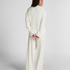 Pyjama Top Loose Pointelle, Hvit