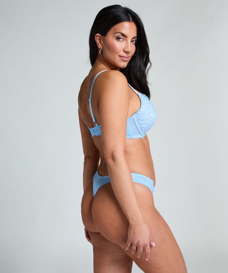 Vattert bh med b&oslash;yle push-up Marine, Bl&aring;