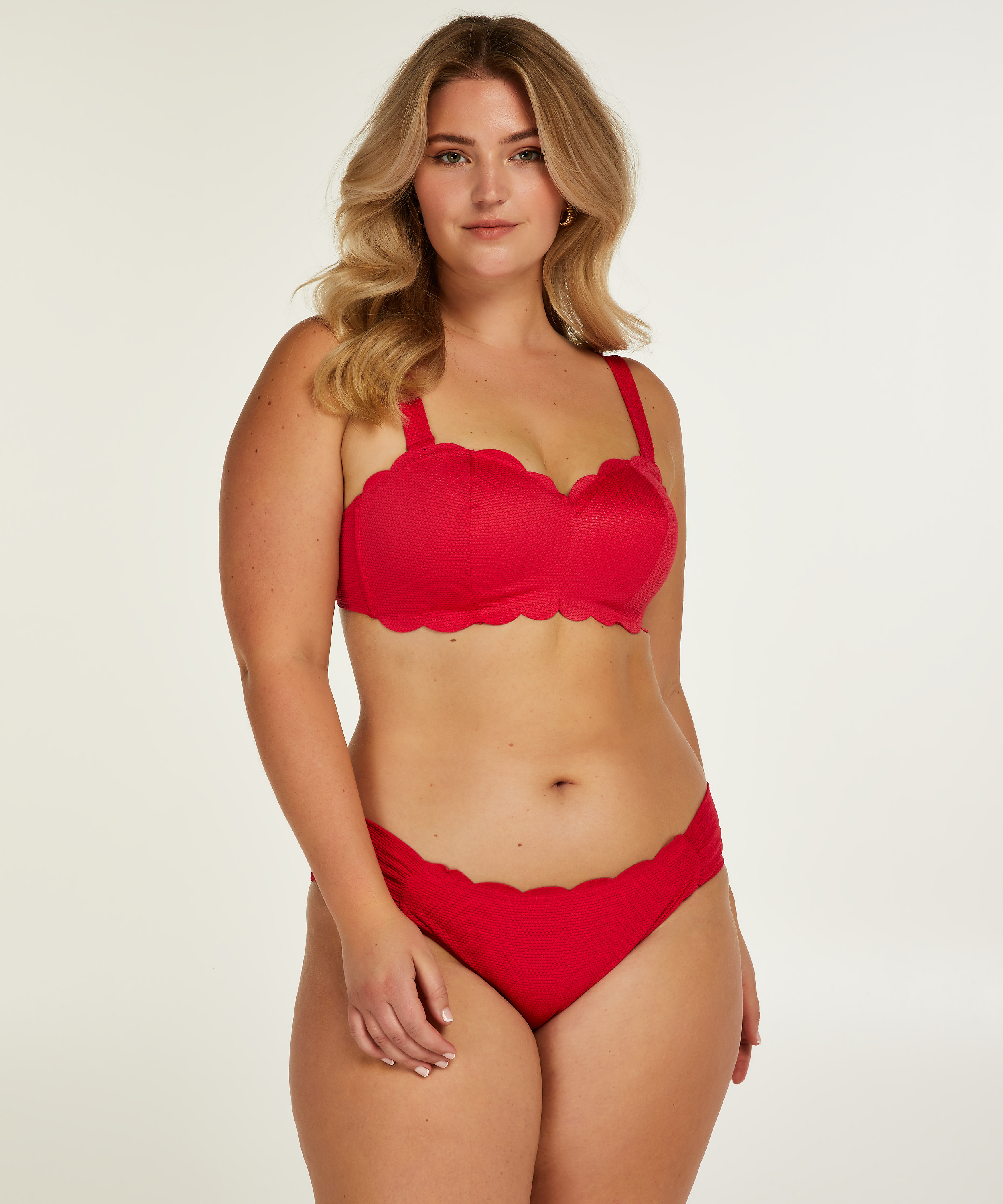Bandeau bikinitopp Scallop, Rosa, main