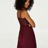 Jersey lace slipdress, Rød