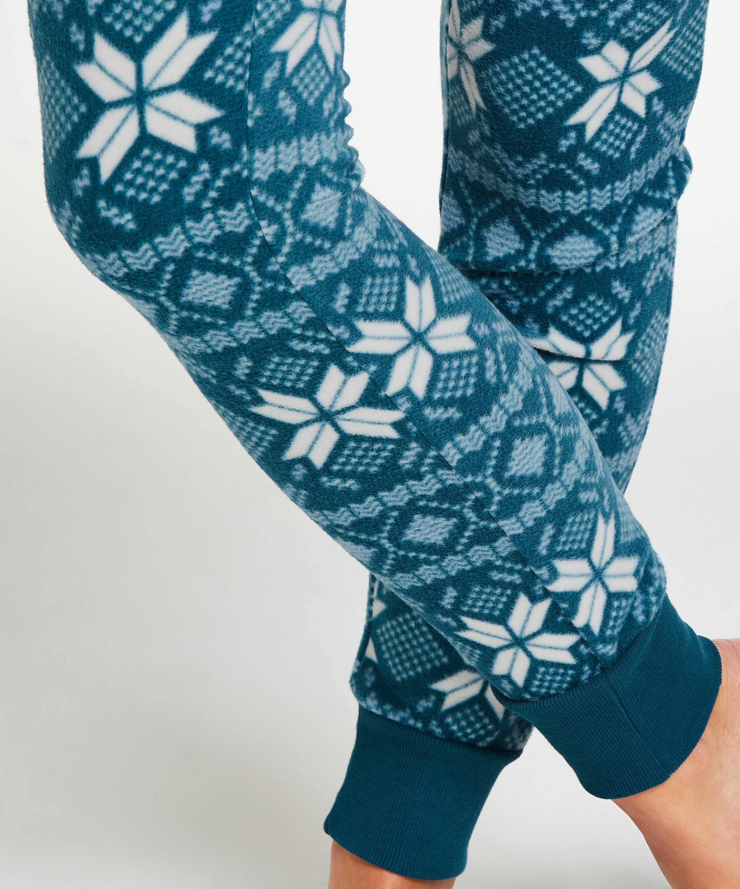 Micro fleece leggings, Blå, main