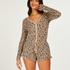 Onesie i Leopard, Beige