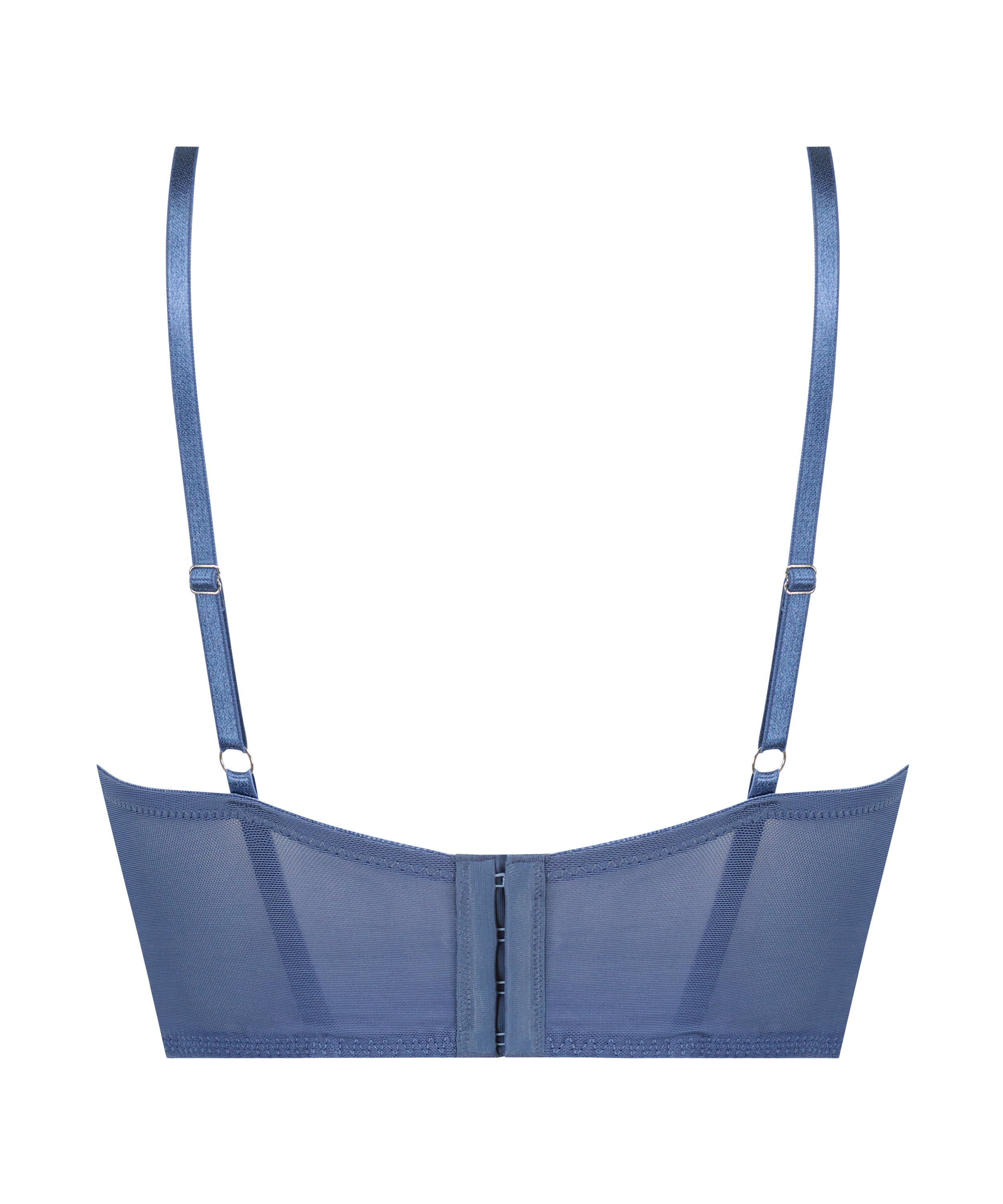 Longline polstret BH med spiler Lotta, Blå, main