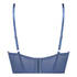 Longline polstret BH med spiler Lotta, Blå