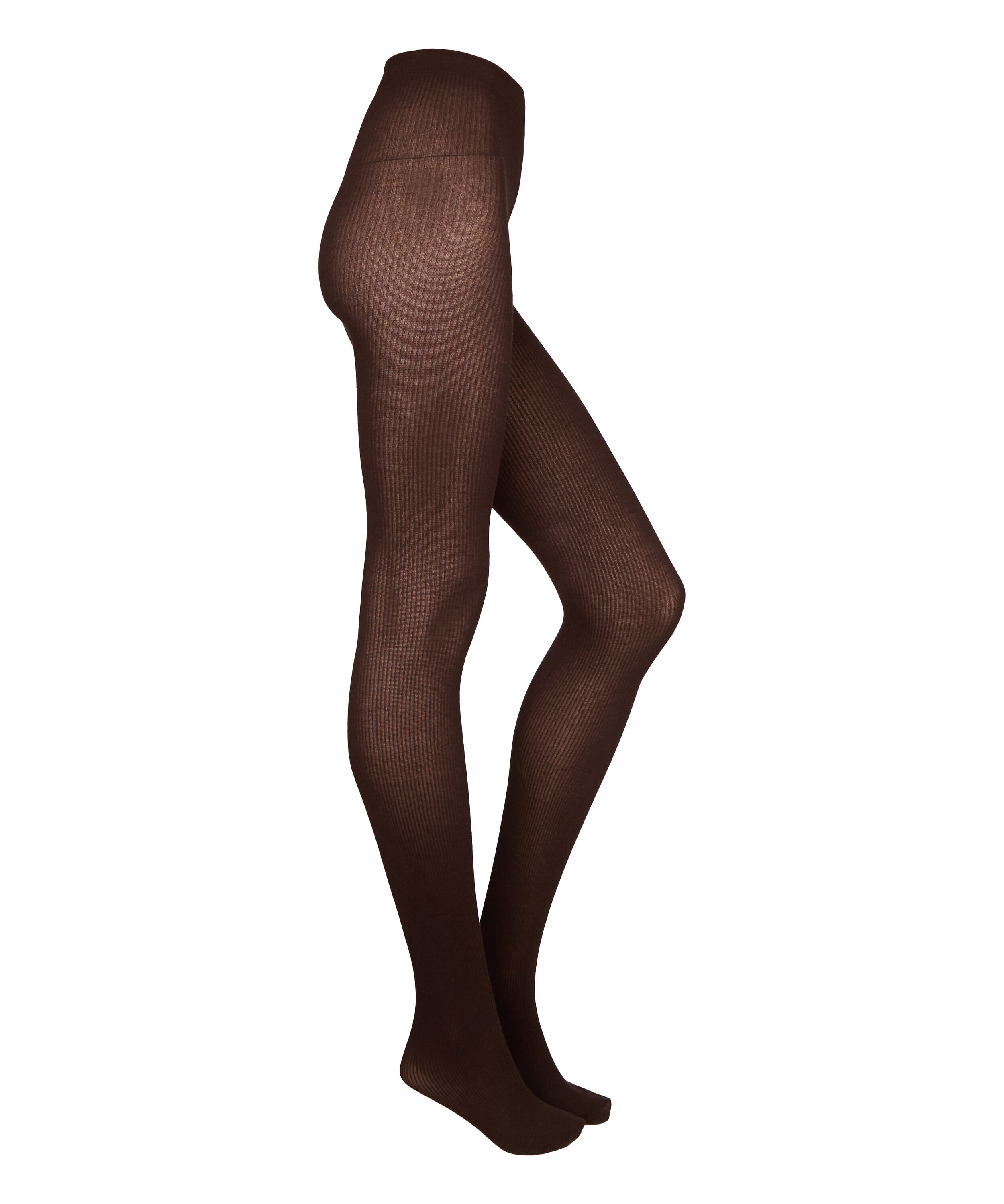 Ribbstrikket Strømpebukse Cashmere Blend