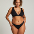 Høykuttet Bikini Underdel Luxe, Svart