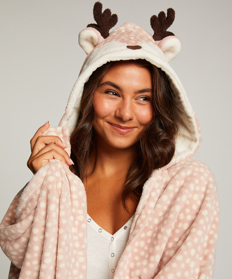 Reindeer cuddly blanket, Rosa