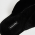 Slippers Velours fur, Svart