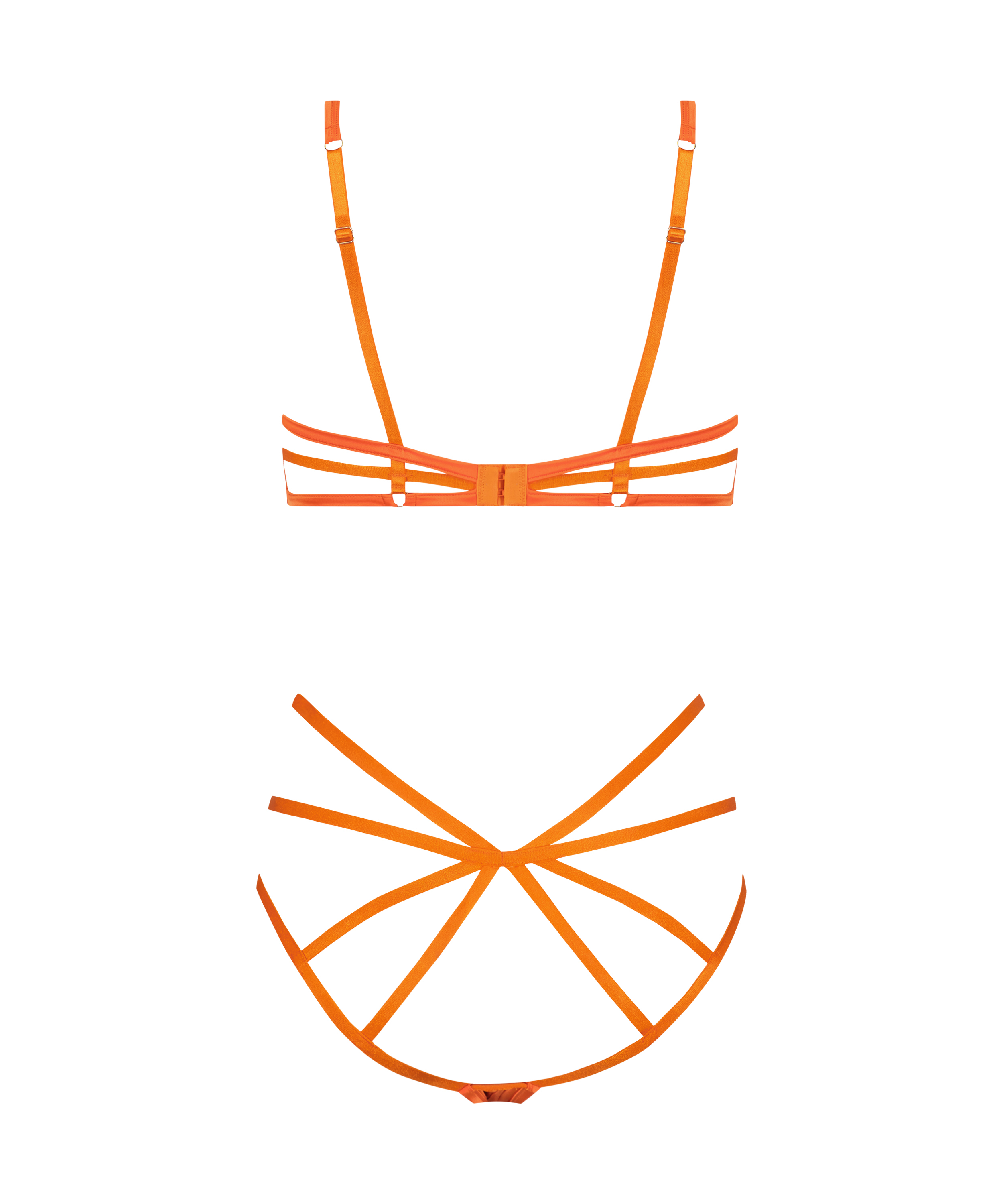 Private body &aring;pent skritt Mitzy, Oransje, main