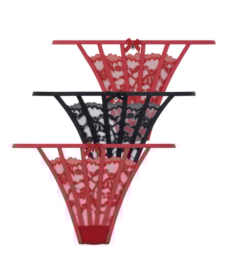 3-pakning g-streng, R&oslash;d