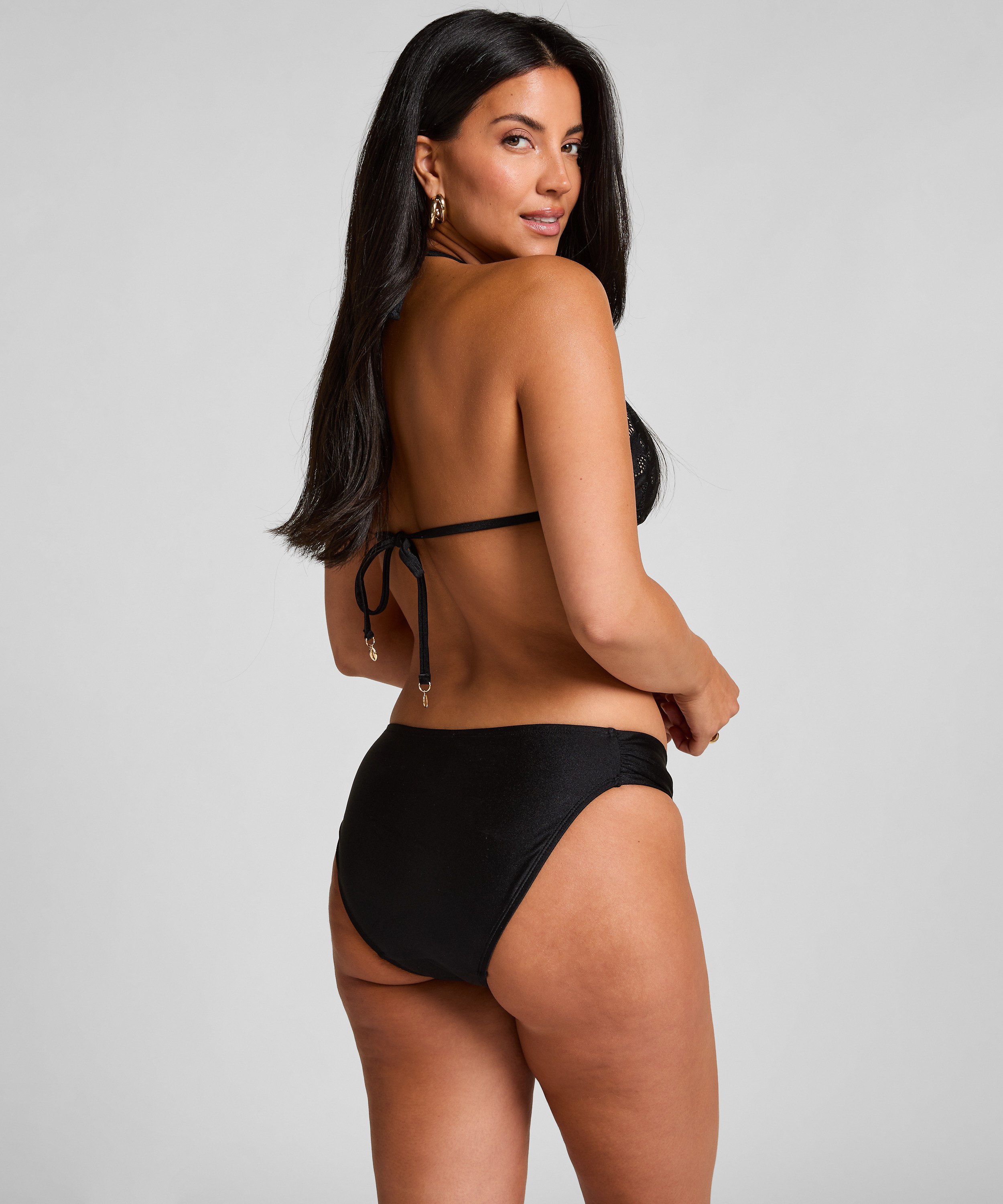 Boho Rio bikiniunderdel, Svart, main