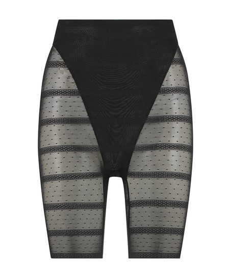 Oppstrammende og slankere meshbukse, Svart