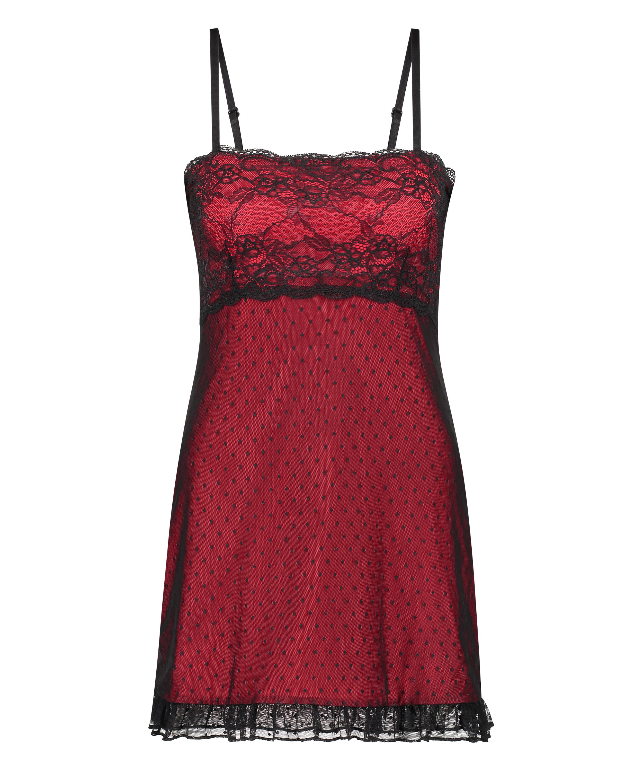 Bandeau slipkjole, Rød, main