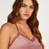 Velvet lace cami, Rosa
