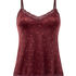 Cami-topp Velours Lace, Lilla