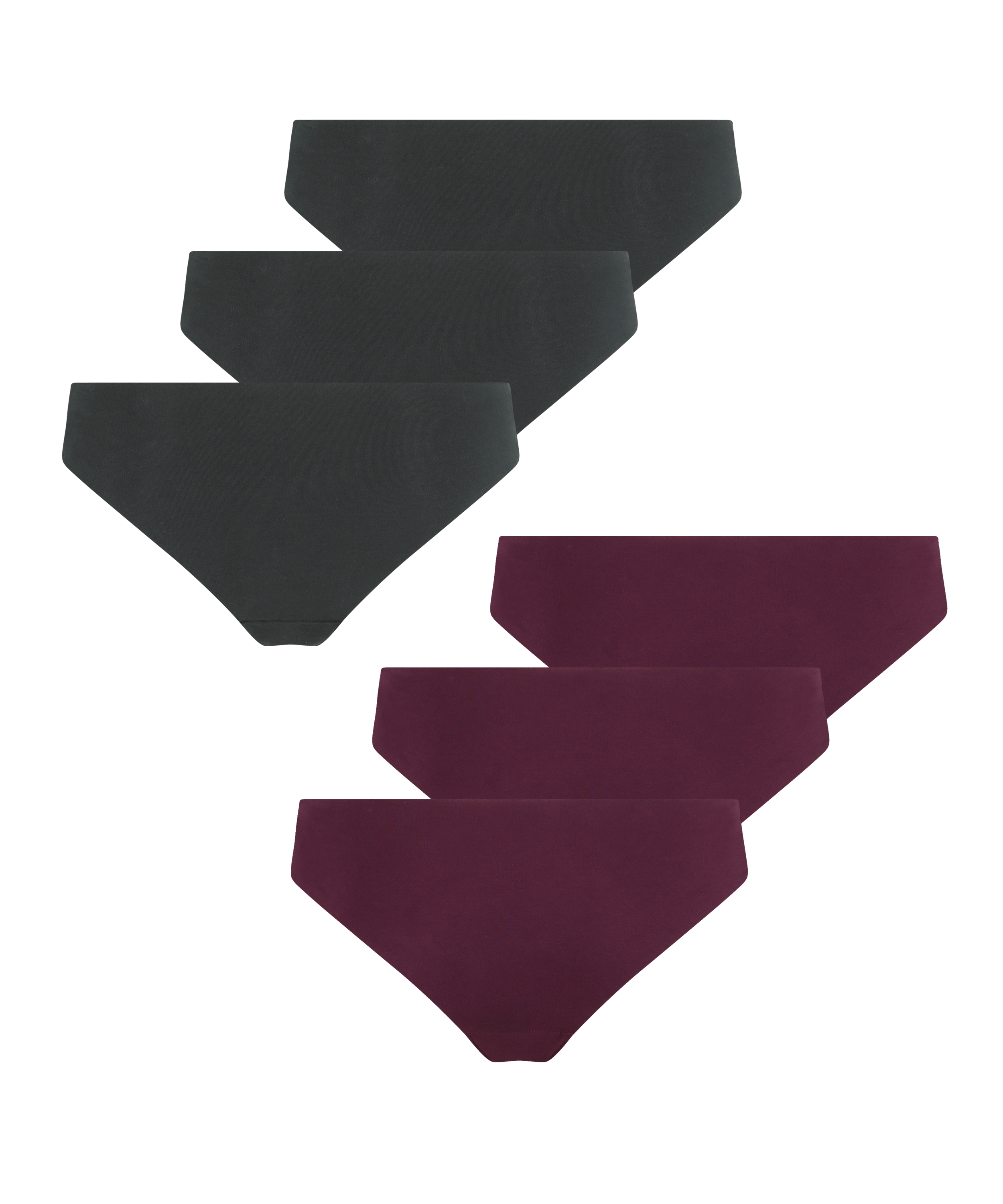 6-pakning usynlige brasilianske truser, Blå, main