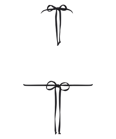 Trekant-bikinitopp Doha, Svart