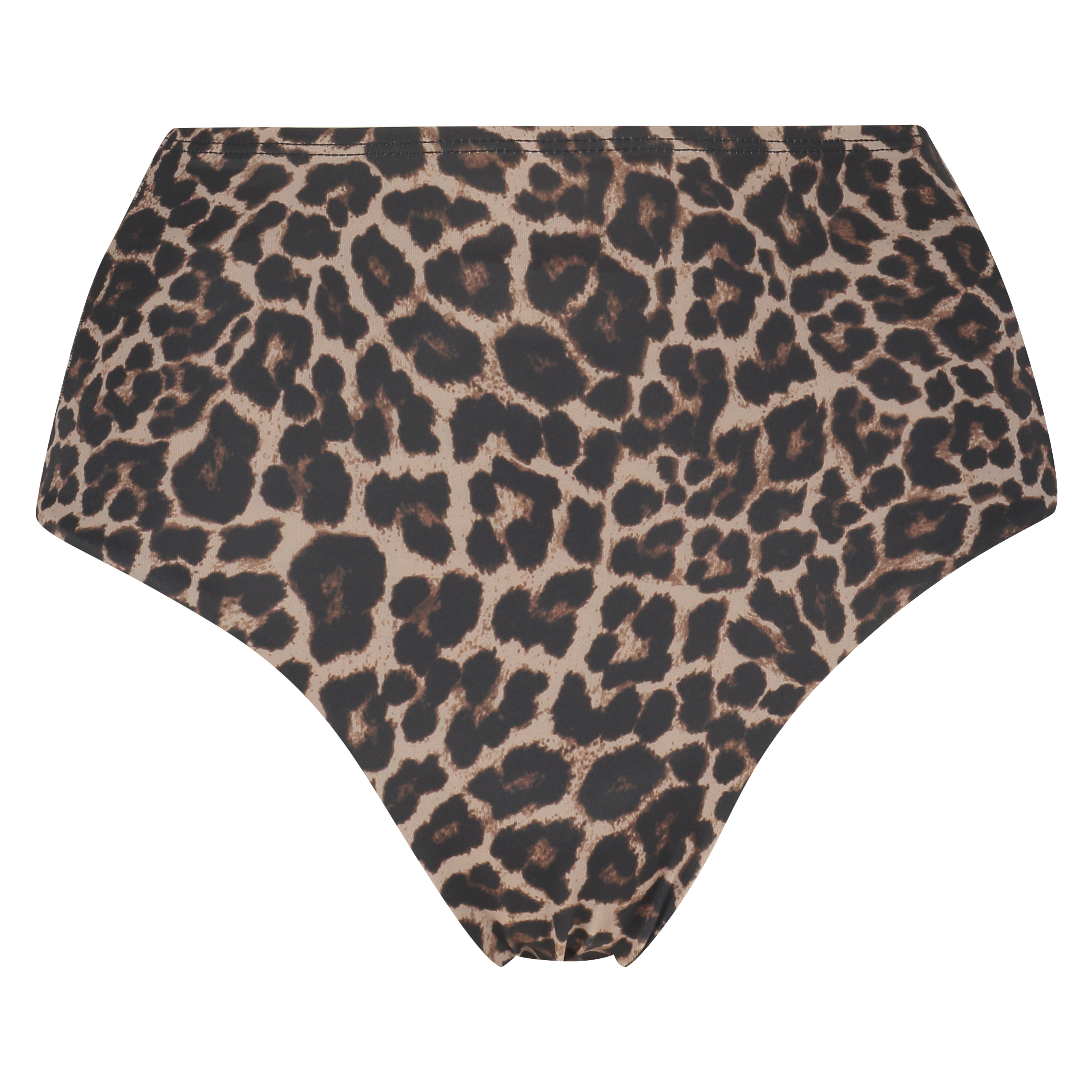 brasiliansk high leg Leopard bikiniunderdel, Beige, main