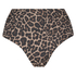 brasiliansk high leg Leopard bikiniunderdel, Beige