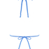 Suze triangle bikinitopp, Blå