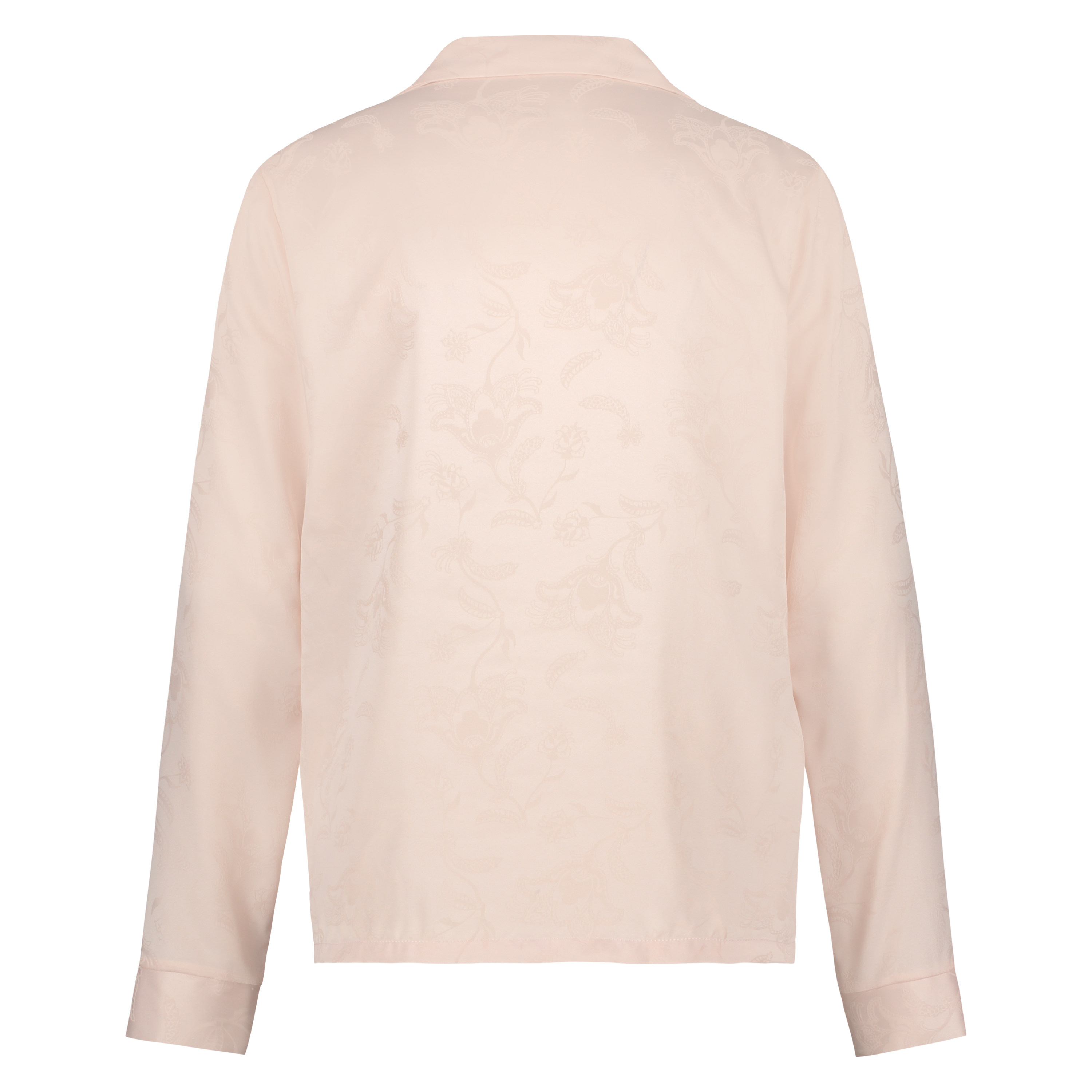 Satin Pyjama Top, Rosa, main